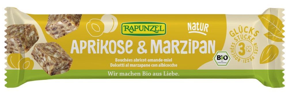 Marsipanbiter m/aprikos, 50 g, økologisk, Rapunzel