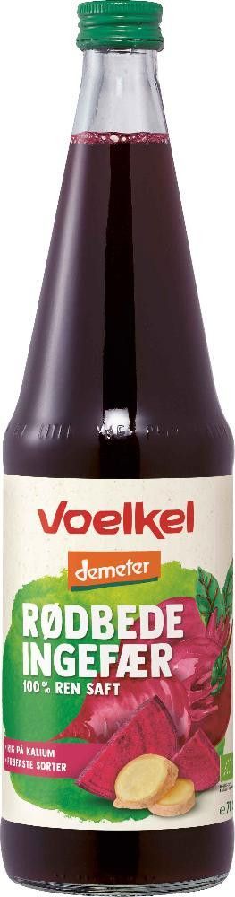 Rødbetejuice m/ingefær, 0,7 l, økologisk, Voelkel