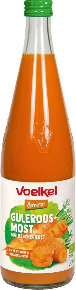 Gulrotjuice, 0,7 l, økologisk, Voelkel