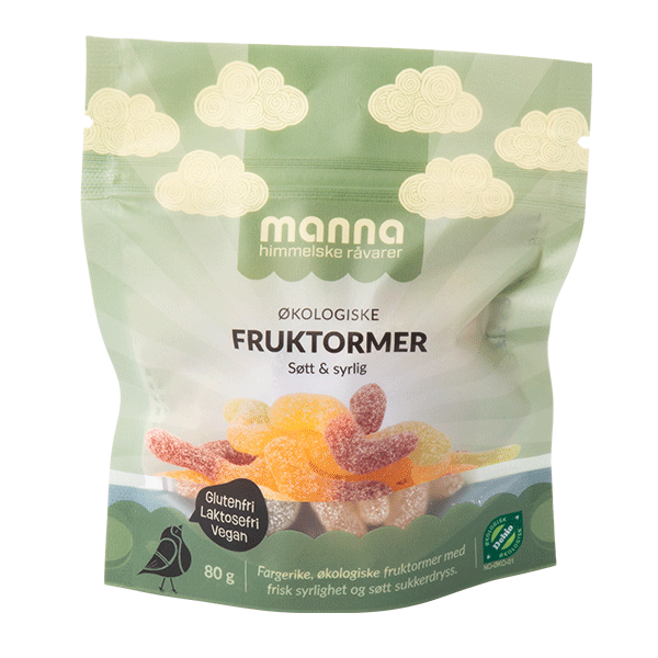 Fruktormer, 80 g, økologisk, Manna