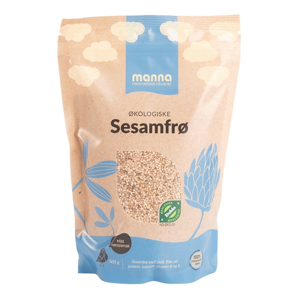 Sesamfrø,500 g, økologisk, Manna