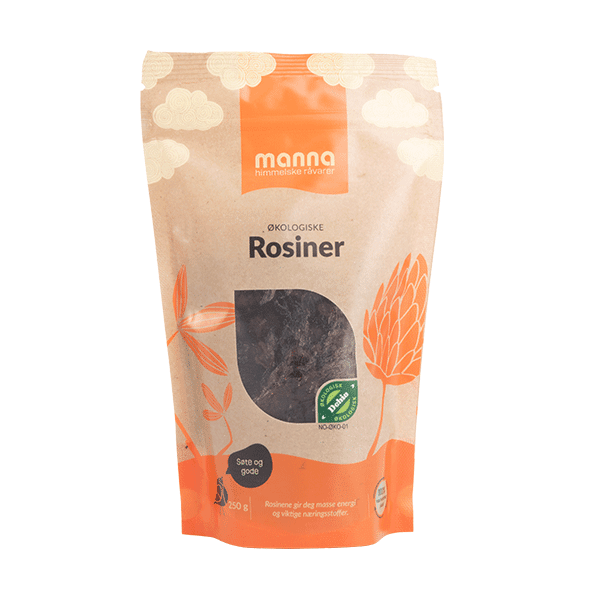 Rosiner, 250 g, økologisk, Manna