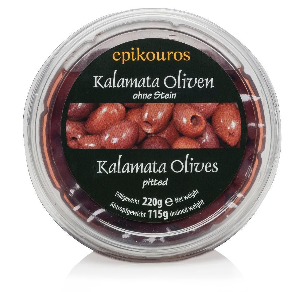 Oliven kalamata, 220 g, økologisk, Epikouros