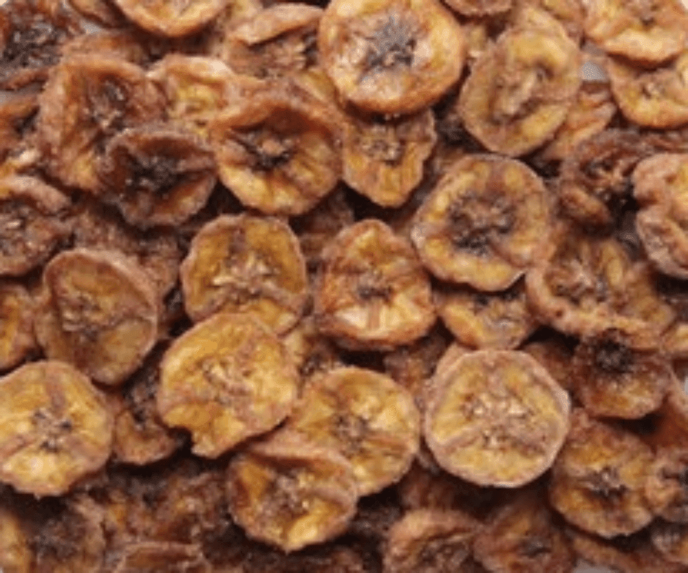 Banan tørket, skiver, 10 kg,økologisk