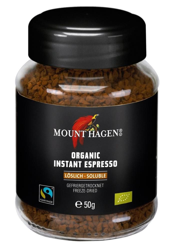 Instant espresso, 50 g, økologisk, Mount Hagen