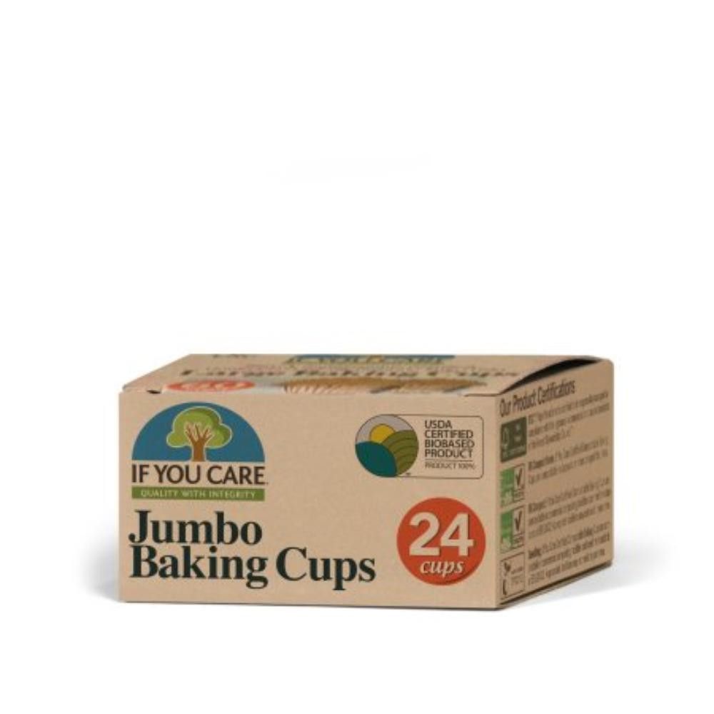 Muffinsformer jumbo, ubleket, 24 stk, If You Care