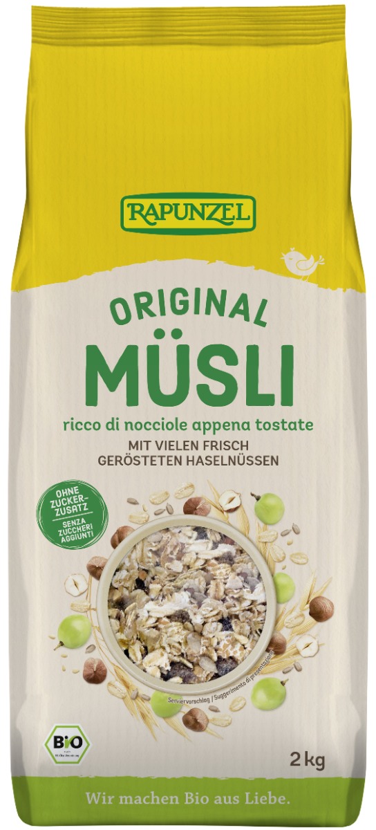Müsli original, 2 kg, økologisk, Rapunzel