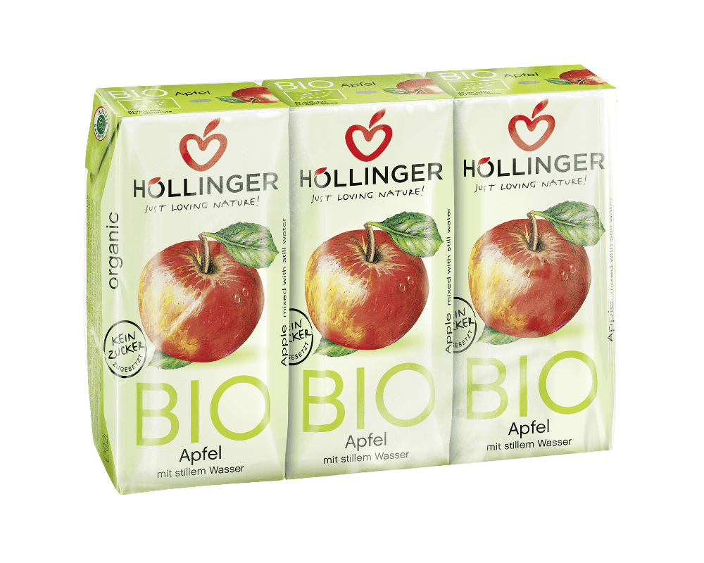 Eplejuice, 3x200 ml, økologisk, Höllinger Juice