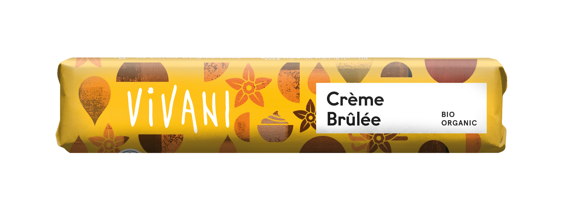 Melkesjokolade,Crème Brûlée,40g, økologisk, Vivani