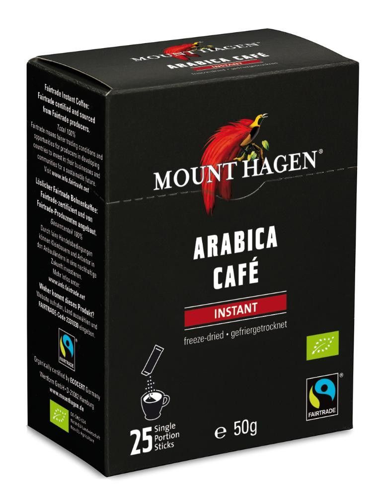Kaffe, instant, 25 stykk, økologisk, Mount Hagen