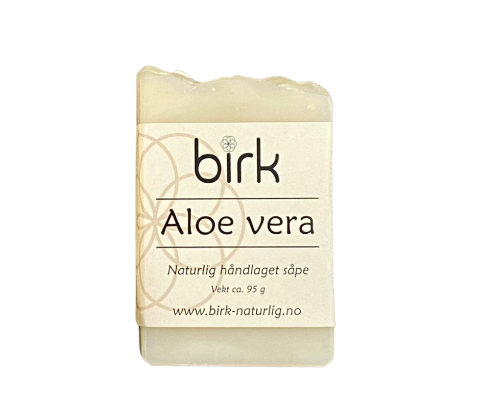 Såpestykke, aloe vera, 95 g, Birk