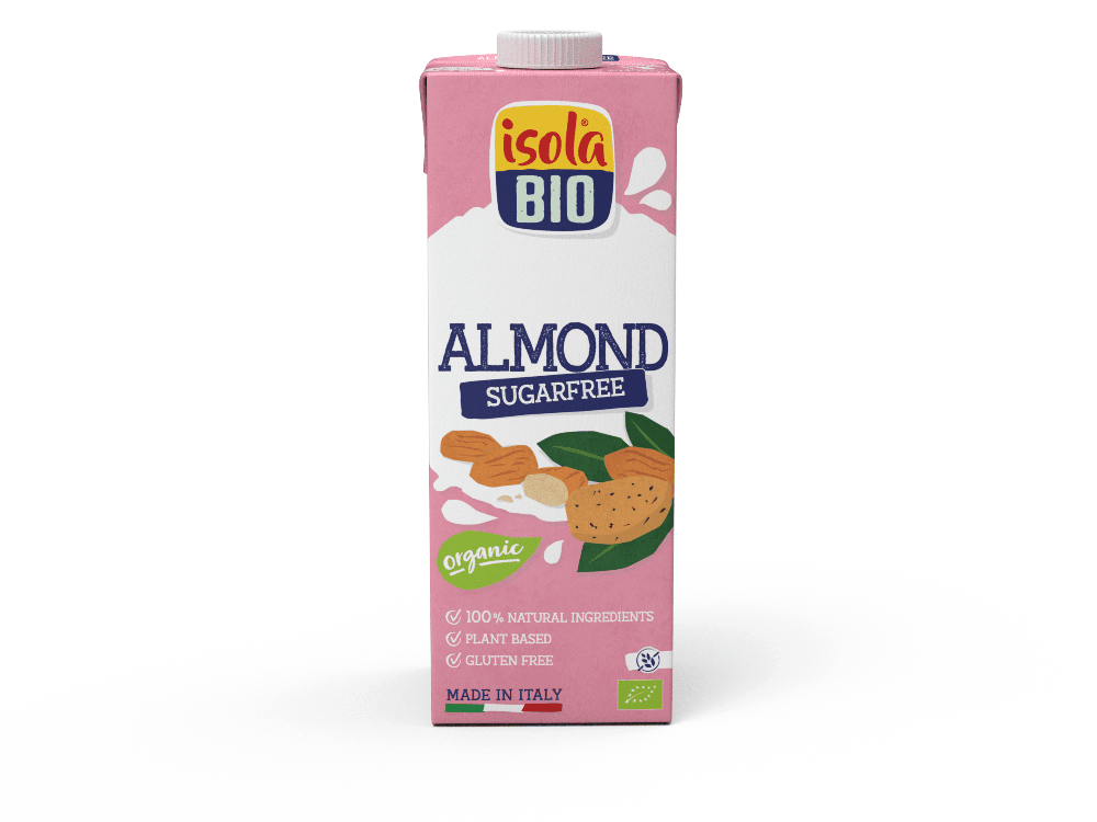 Mandeldrikk, usøtet, 1 l, økologisk, Isola Bio