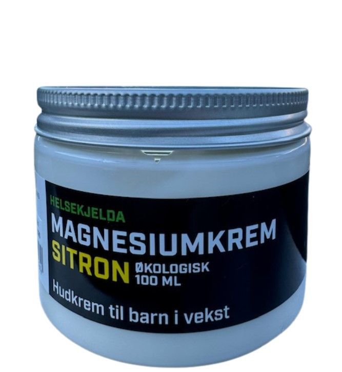 Magnesiumkrem sitron, 100ml,økologisk, Helsekjelda