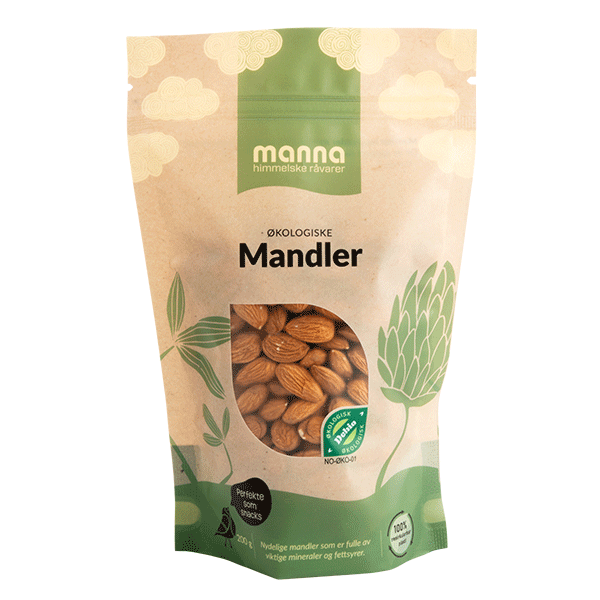 Mandler, 200 g, økologisk, Manna