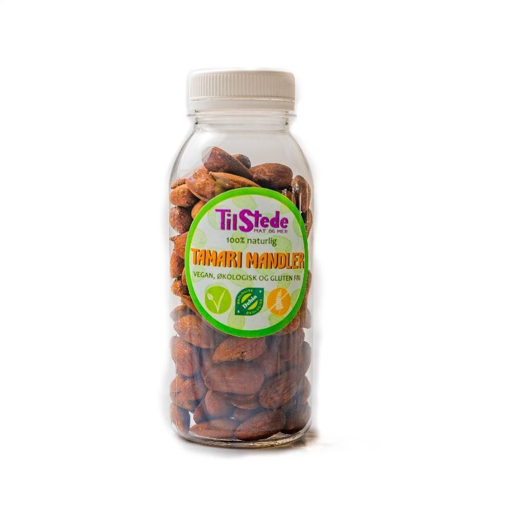 Tamari mandler, 120 g, økologisk, Tilstede Mat og Mer