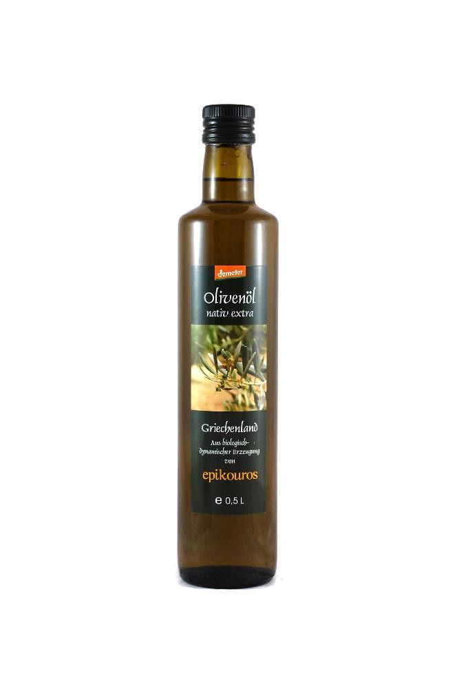 Olivenolje, extra virgin, 0,5 l, økologisk