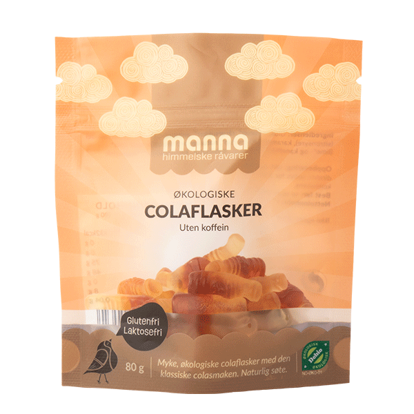 Colaflasker, 80 g, økologisk, Manna