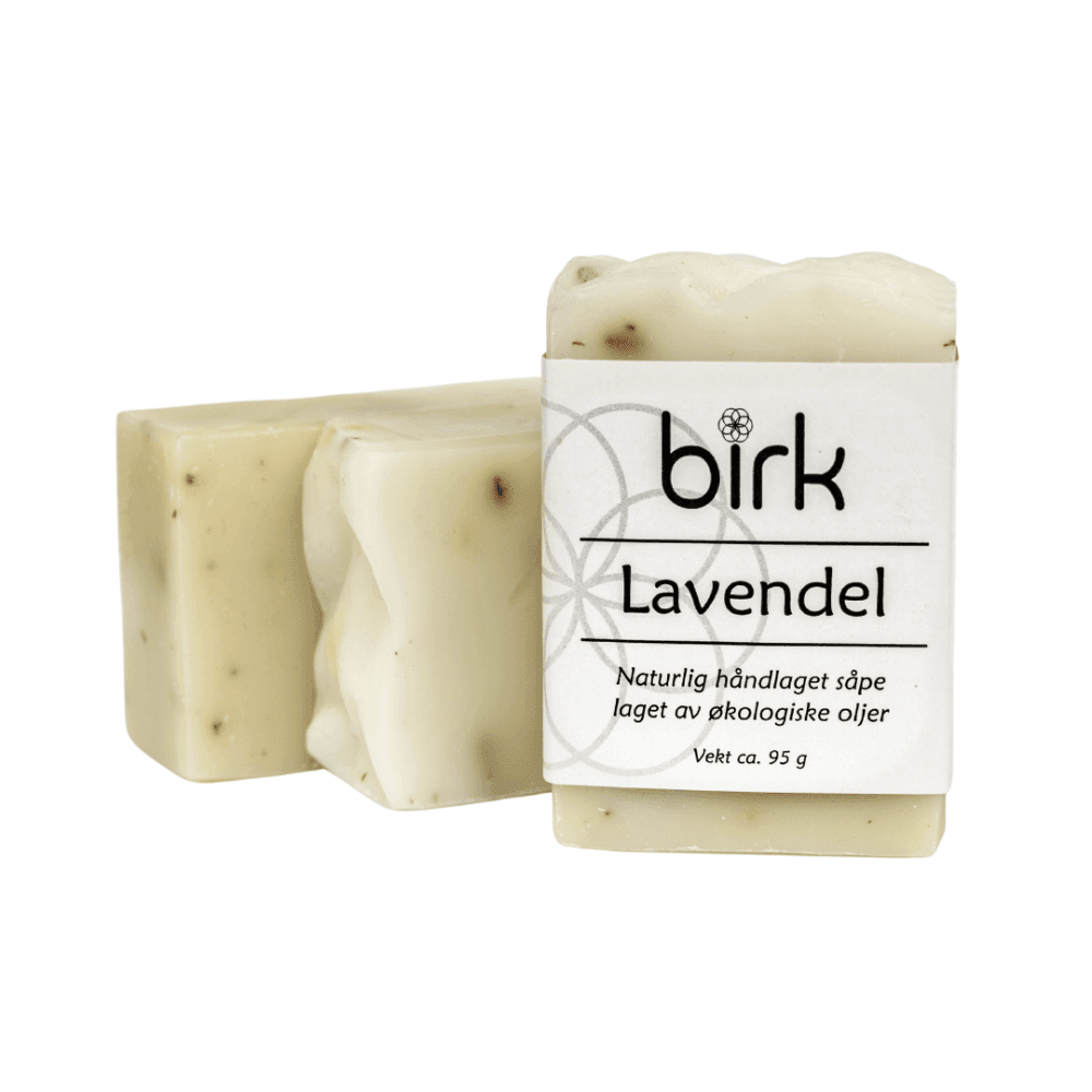 Såpestykke, lavendel, 95 g, Birk