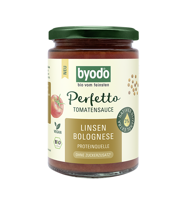 Pastasaus, linse bolognese, 350g, økologisk, Byodo
