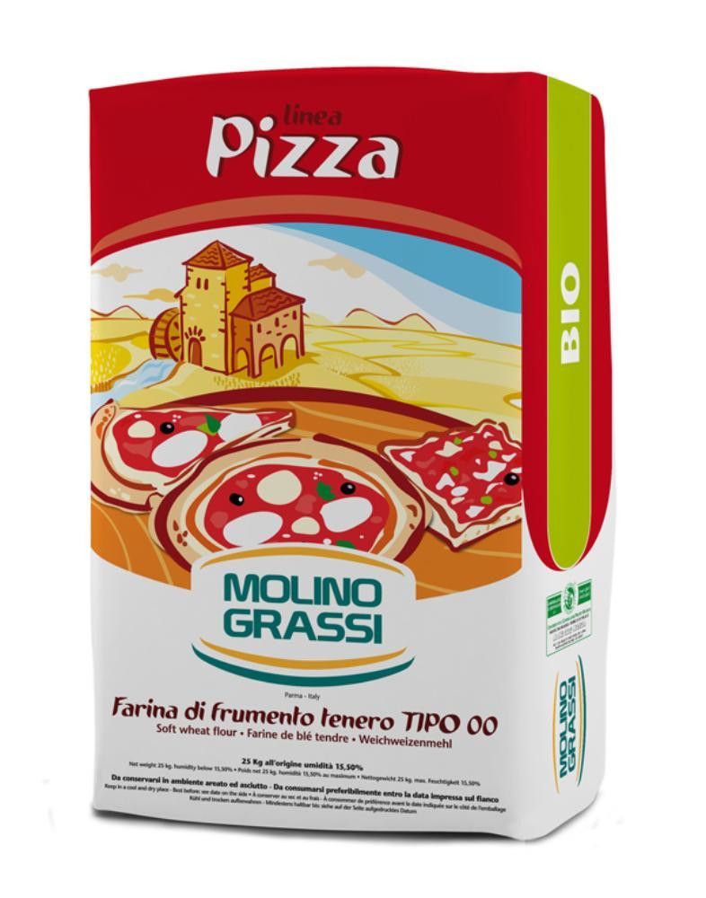 Pizzamel, 25 kg, økologisk