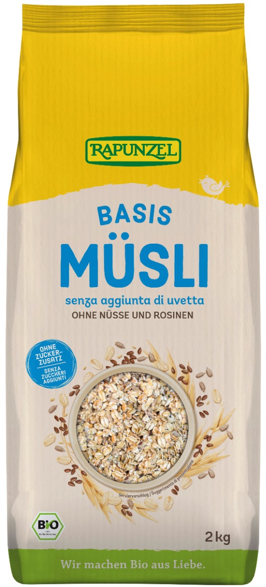 Müsli basis, 2 kg, økologisk, Rapunzel