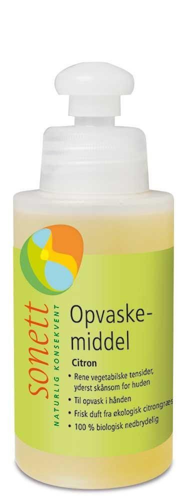 Oppvaskmiddel, sitron, 120 ml, økologisk, Sonett