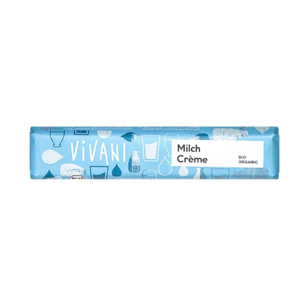 Melkesjokolade, kremet, 40 g, økologisk, Vivani