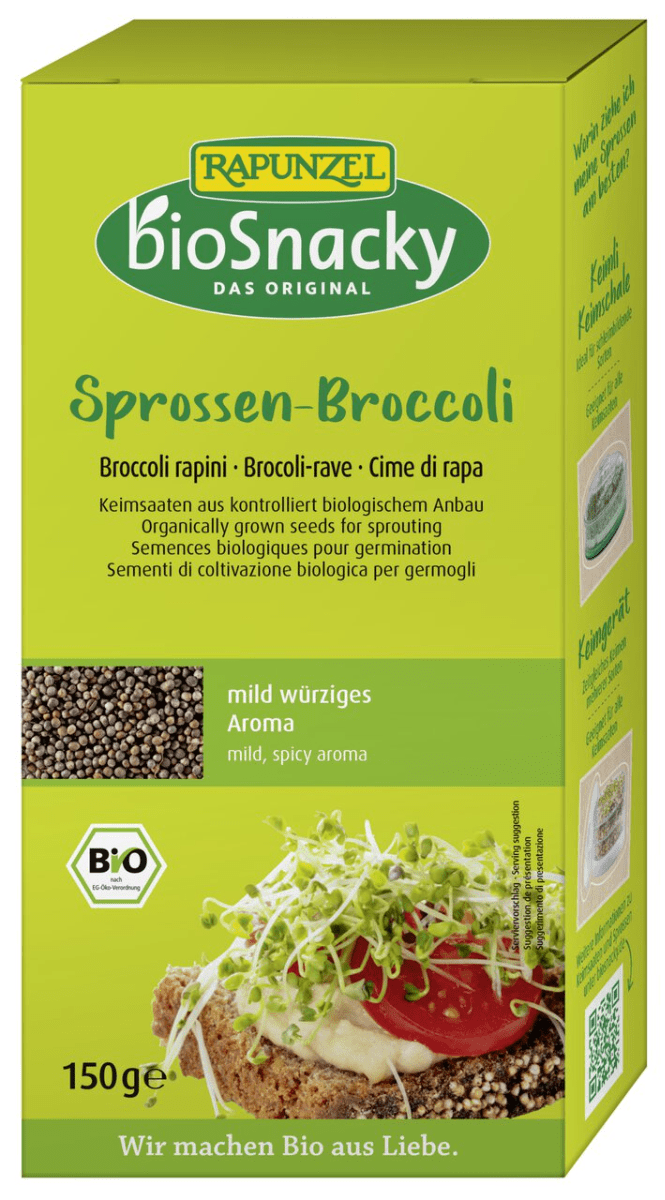 Spirefrø, brokkoli, 150 g, økologisk, bioSnacky