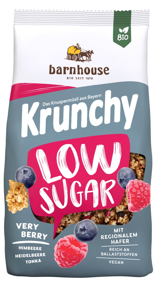Krunchy Very Berry, 375 g, økologisk, Barnhouse