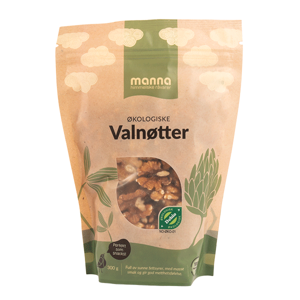 Valnøtter, 300 g, økologisk, Manna