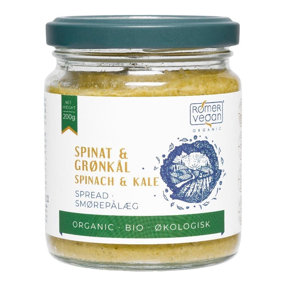 Pålegg, grønnkål & spinat, 200 g, økologisk, Rømer Vegan