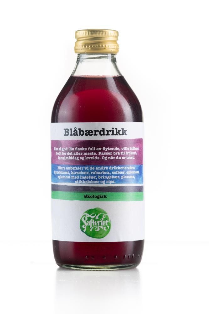 Blåbærdrikk, 0,25 l, økologisk, Safteriet