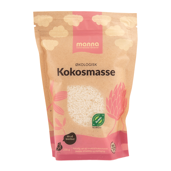 Kokosmasse, 250 g, økologisk, Manna