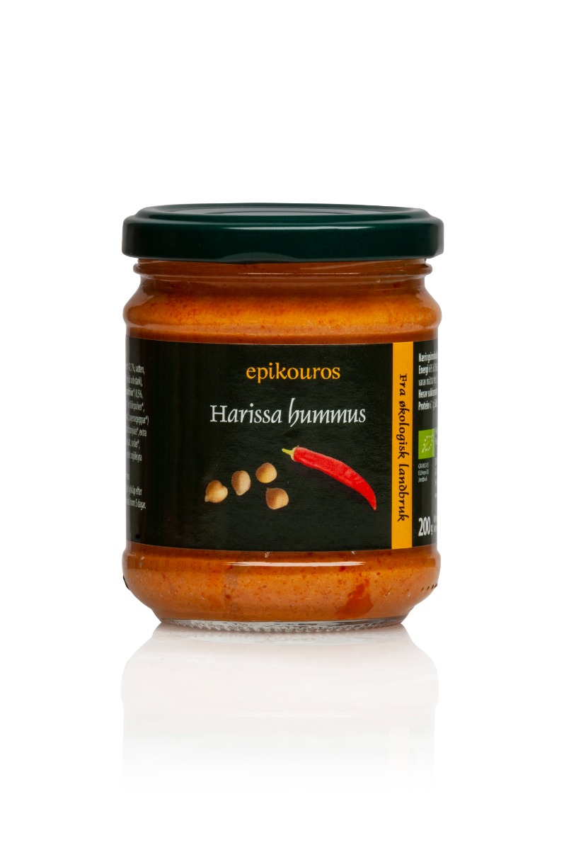 Hummus Harissa, 200 g, økologisk, Epikouros