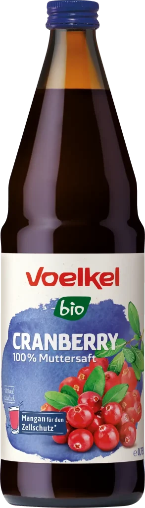Tranebærjuice, 0,75 l, økologisk, Voelkel