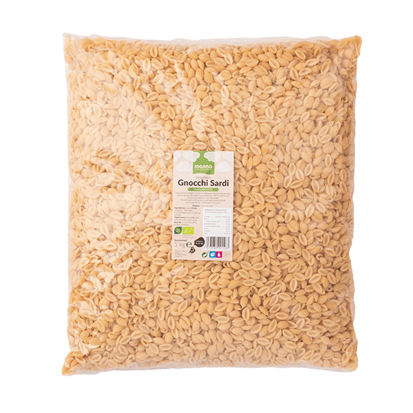 Gnocchi Sardi durum, 5 kg, økologisk, Manna