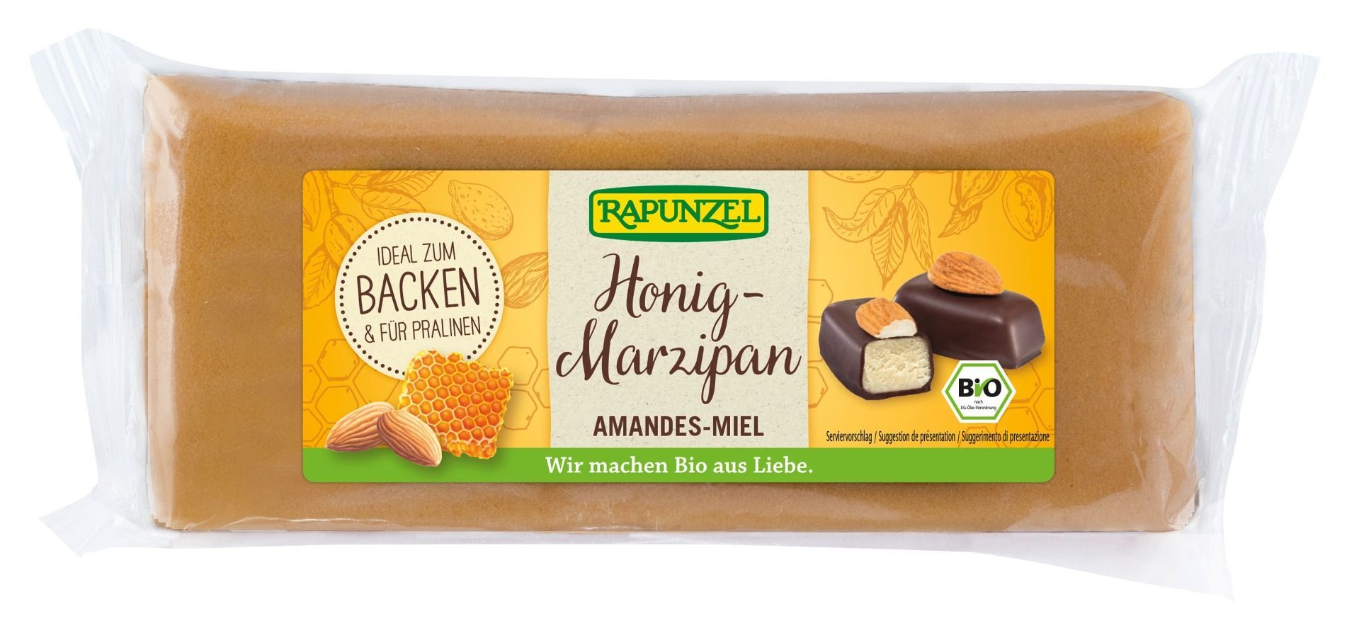 Honning-marsipan, 250 g, økologisk, Rapunzel