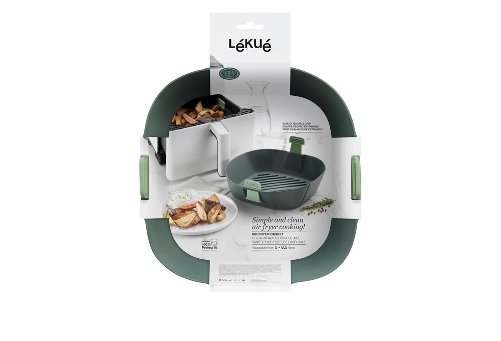 Airfryerform i silikon XL, grå, L, Lékué
